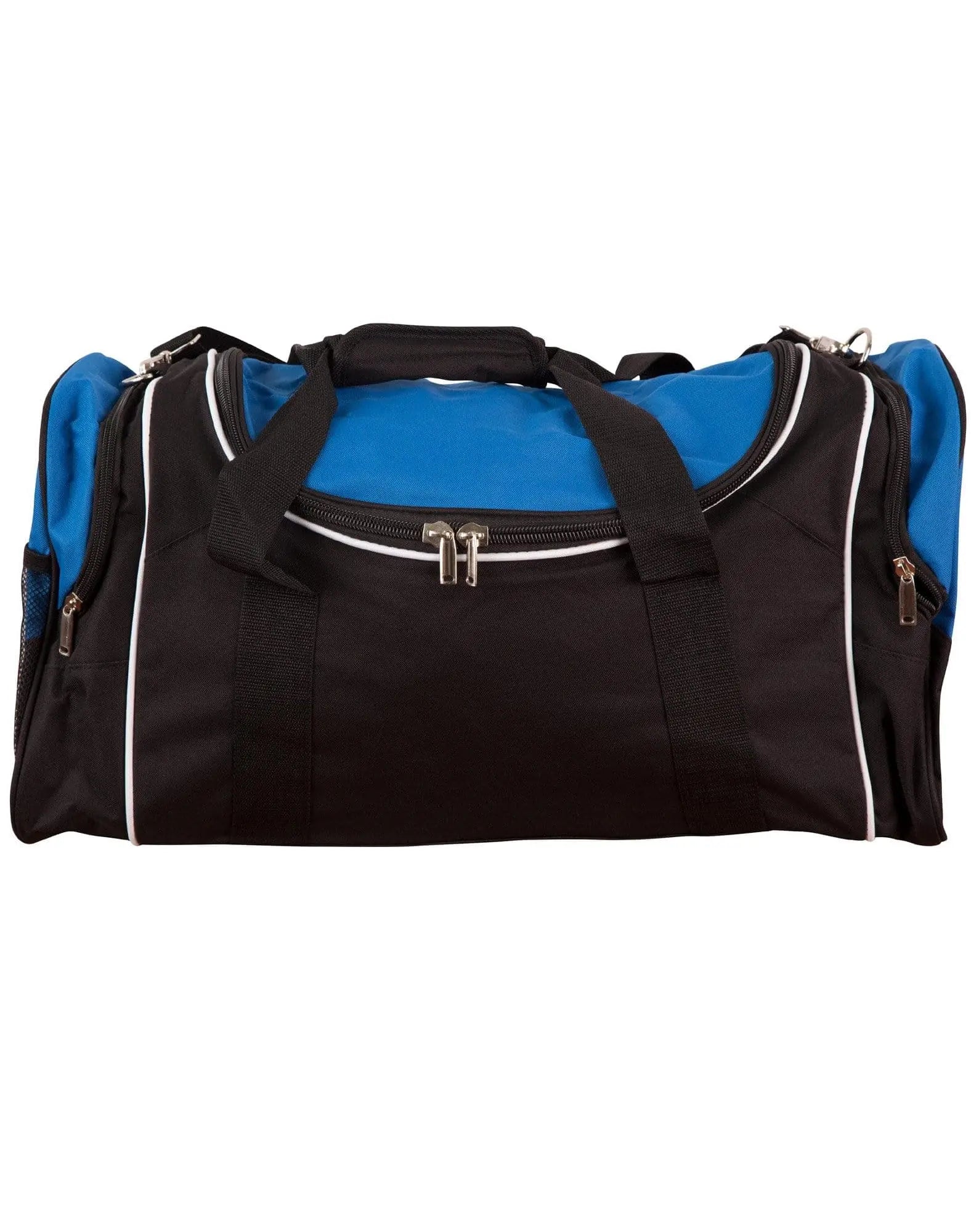 Winner Sports/ Travel Bag B2020 Active Wear Winning Spirit Black/White/Royal "(w)65cm x (h)32cm x (d)27cm, 56.2 Litres Capacity"